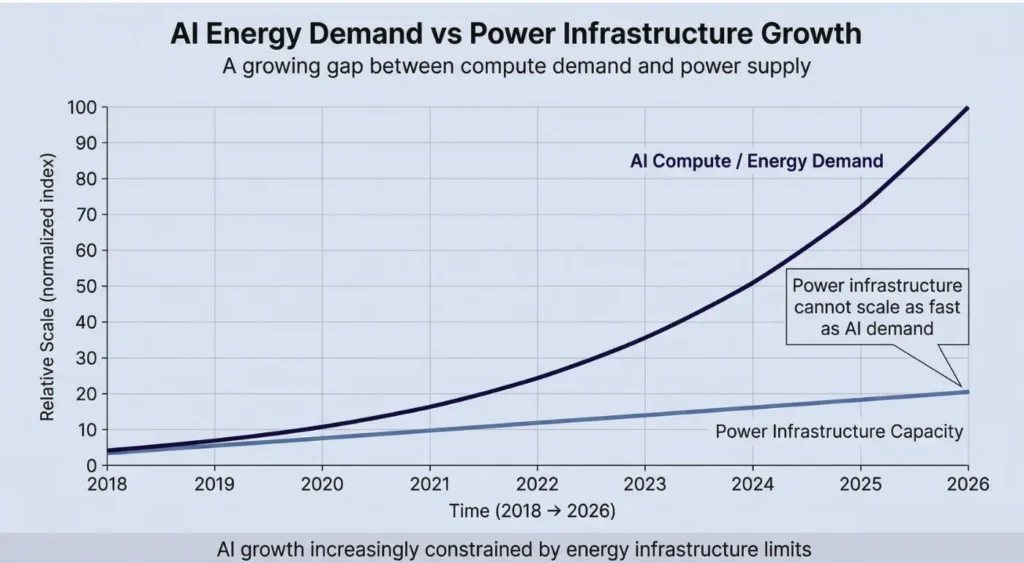 AI Energy Demand vs Power Infrastructure Growth